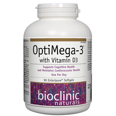 BioClinic-OptiMega-3 with Vitamin D3 - 90sgels